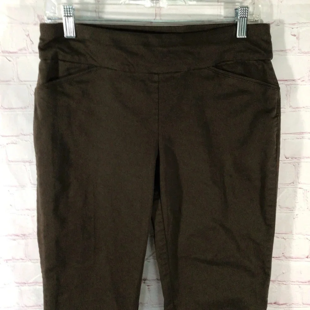 Croft & Barrow Chocolate Brown The Effortless Stretch Pant - Size 6